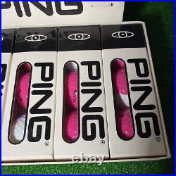 RaRe Ping Eye Pink/White American Cancer Society Golf Balls 12 (Dozen) In Box Sl
