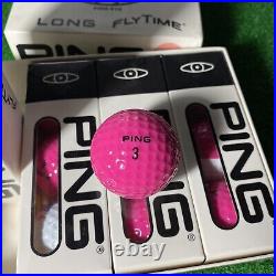 RaRe Ping Eye Pink/White American Cancer Society Golf Balls 12 (Dozen) In Box Sl