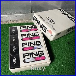 RaRe Ping Eye Pink/White American Cancer Society Golf Balls 12 (Dozen) In Box Sl