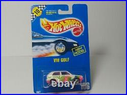 Rare Sealed in Box Hot Wheels VW Golf White with Pink Interior #106 Great Condtion