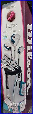 Rare! Wilson Hope Ladies Complete Golf Set Teal / Pink New In Box Rare! Wilson Hope Ladies Complete Golf Set Teal / Pink New In Box