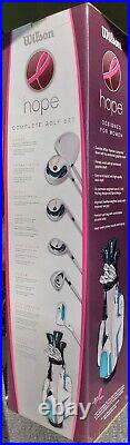 Rare! Wilson Hope Ladies Complete Golf Set Teal / Pink New In Box Rare! Wilson Hope Ladies Complete Golf Set Teal / Pink New In Box