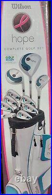 Rare! Wilson Hope Ladies Complete Golf Set Teal / Pink New In Box Rare! Wilson Hope Ladies Complete Golf Set Teal / Pink New In Box