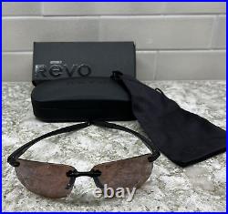 Revo New In Box RE4059 01 GO Polarized Sunglasses Descend N Shiny Black Golf NIB