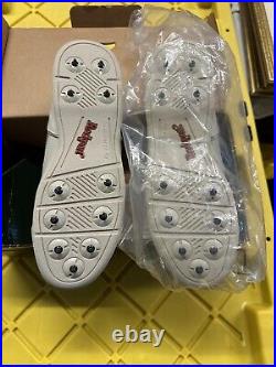 Rockport Men's Golf 8 M (41 EUR) Vintage 90s NEW IN BOX with Spikes Never Worn