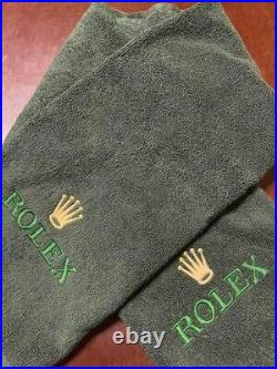 Rolex novelty towel golf stylish embroidery green cotton 100 95×50