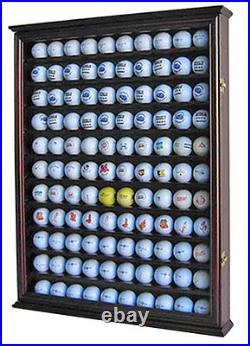 Shadow Box Wall Cabinet to hold 110 Golf Balls Display, with Glass Door