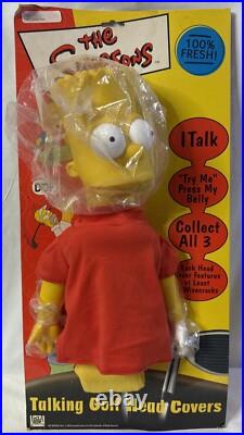 Simpsons 3 Talking Golf Club Head Covers Bart Homer Krusty Working Voice Box VTG