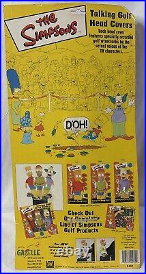 Simpsons 3 Talking Golf Club Head Covers Bart Homer Krusty Working Voice Box VTG