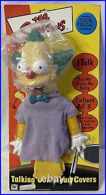 Simpsons 3 Talking Golf Club Head Covers Bart Homer Krusty Working Voice Box VTG