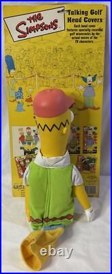 Simpsons 3 Talking Golf Club Head Covers Bart Homer Krusty Working Voice Box VTG
