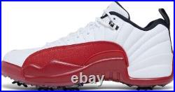 Size 10 Jordan 12 Cherry Golf Shoes. New On Box. Red 2022. Retail $220