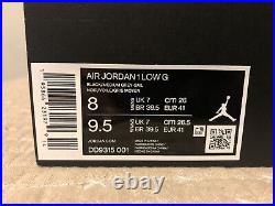 Size 8 Air Jordan 1 Low Golf Shadow (New with Box)