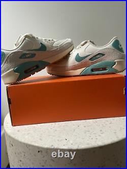 Size 8 Mens Nike Air Max 90 Golf Sail Washed Teal Size New With Box