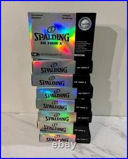 Spalding SD TOUR X Golf Balls-White 8 boxes of 12 balls (96 golf balls total)