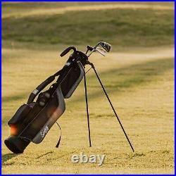Sunday Golf 31 Loma Golf Bag with Strap and Holder, Matte Black (Open Box)