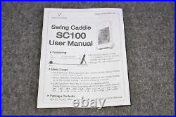 Swing Caddie SC100 Portable Golf Launch Monitor by Voice Caddie New Open Box Swing Caddie SC100 Portable Golf Launch Monitor by Voice Caddie New Open Box