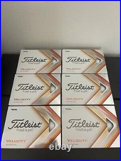 TITLEIST Velocity Golf Balls 6 Boxes/72 Balls NEW / Authentic