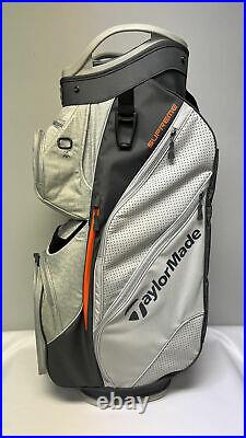 TaylorMade 2022 Supreme Golf Cart Bag Grey Gunmetal Orange New In Box