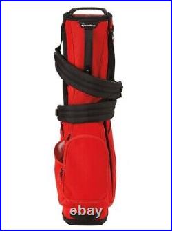 TaylorMade FlexTech Lite Stand Carry 4-Way Golf Bag Red/Black New in Box #90419 TaylorMade FlexTech Lite Stand Carry 4-Way Golf Bag Red/Black New in Box #90419