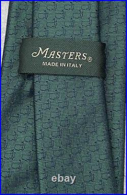 The Masters Augusta National Golf Club Tie (Green/Navy) New With Box (Italy)