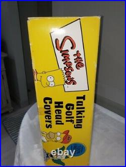 The Simpsons Talking Golf Head Covers Set Of 3 New In Factory Sealed Box