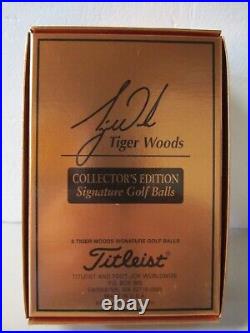 Tiger Woods Collector's Edition Signature Golf Balls Titleist New in Box
