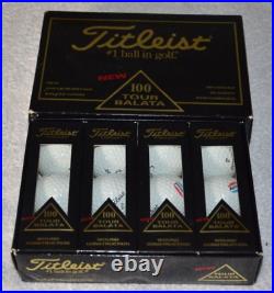 Titleist 100 Tour Balata Full Box Sleeves with logo Golf Balls NEW! VINTAGE! RARE