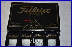 Titleist 100 Tour Balata Full Box Sleeves with logo Golf Balls NEW! VINTAGE! RARE