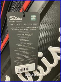 Titleist 2021 Jet Black Tour Golf Bag- Black/Red New In Box