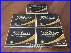 Titleist Pro-V1 Golf Balls, New in Boxes, 5 Dozen (60 Total) with Corporate name