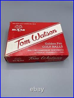 Tom Watson Golf Balls Golden Pro In Original Box Ram Golf Vintage Golf Balls