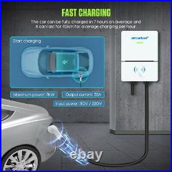 Type 2 Electric Car Charger Wall Mount Box 7KW 32A 8.5m for All Electric Cars