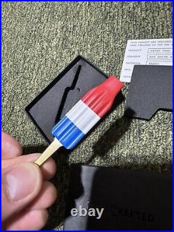 Tyson Lamb Divot Tool RED WHITE and KABOOM Brass New In Box