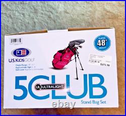 US Kids Golf 5-club Set Height 48-51 Ages 6-8 NEW IN BOX