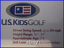 U. S Kids Golf Set 51 5 Club Complete Set. BRAND NEW IN BOX! Right Handed