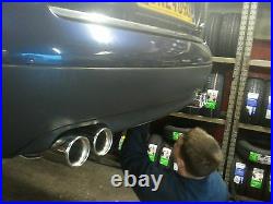 Universal sports exhaust bmw audi vw rear back box 320 325 330 335 golf polo a4