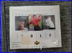 Upper Deck 2001 Golf Box Sports Trading Card Tiger Woods RC Sealed