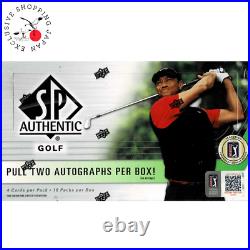Upper Deck 2021 SP Authentic Golf Cards Hobby Box New Factory Sealed 18 Packs