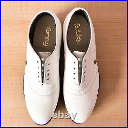 VINTAGE FootJoy Classics White Leather V-saddle golf shoes Men's 8D / NEW in Box