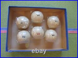 VINTAGE c. 1920s 1930s DELUXE SIGNATURE R, G, B&B 2 DOT 6 GOLF BALL DOZEN BOX SET