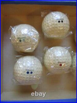 VINTAGE c. 1920s 1930s DELUXE SIGNATURE R, G, B&B 2 DOT 6 GOLF BALL DOZEN BOX SET