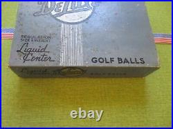 VINTAGE c. 1920s 1930s DELUXE SIGNATURE R, G, B&B 2 DOT 6 GOLF BALL DOZEN BOX SET