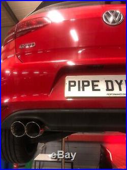 VW Golf MK7 2.0 GTD (without sound pack) Back Box Delete PIPE DYNAMICS EXHAUST
