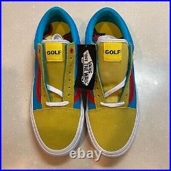 Vans Golf Wang Old Skool Pro Mens Size 10 Yellow Blue Promo Without box Vans Golf Wang Old Skool Pro Mens Size 10 Yellow Blue Promo Without box