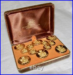 Vint. Boxed Set Of 12 Gaunt, London Royal St. George's Golf Clubblazer Buttons Vint. Boxed Set Of 12 Gaunt, London Royal St. George's Golf Clubblazer Buttons