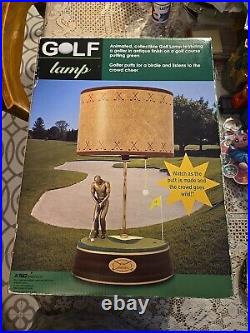 Vintage HTF King America Golf Lamp For Birdie Animated Putter WithBox New Open Box