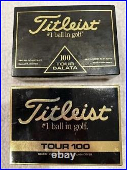 Vintage & Rare- New in Boxes- Titliest Tour Balata 100 golf balls- 2 dz-24 total