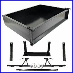 Yamaha Drive Golf Cart Black Steel Utility Cargo Box with Brackets Yamaha Drive Golf Cart Black Steel Utility Cargo Box with Brackets
